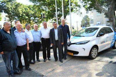 הבוקר הושק פרוייקט הרכב החשמלי השיתופי בחיפה!