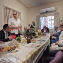 הרמת הכוסית לחג של ועד העדה היהודית ספרדית חיפה וחברה קדישא הספרדית בעיר התקיימה בצל המלחמה